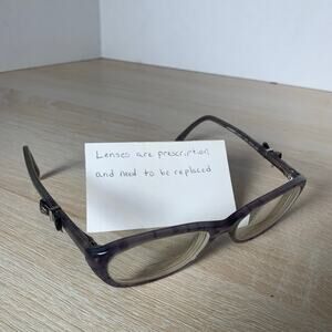 CHANEL 3242 c.1307 Eyeglasses RARE! With Bows Gray Blue Frames 52-16-135